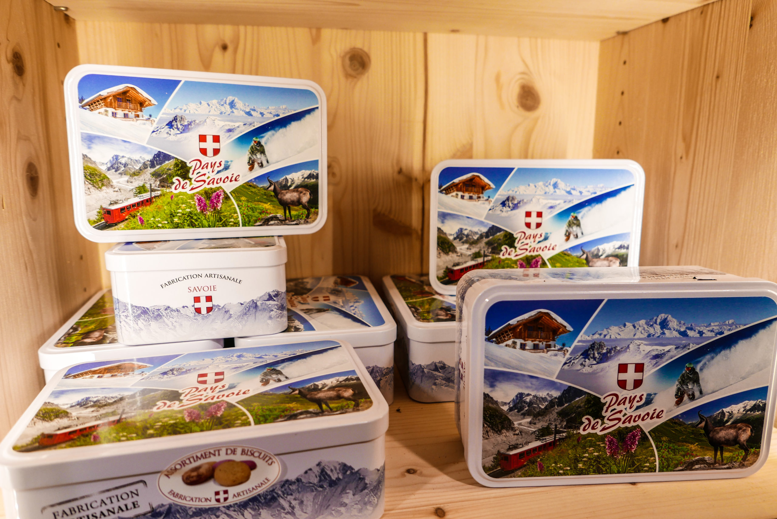 Biscuits du pays de Savoie, boite en fer originale